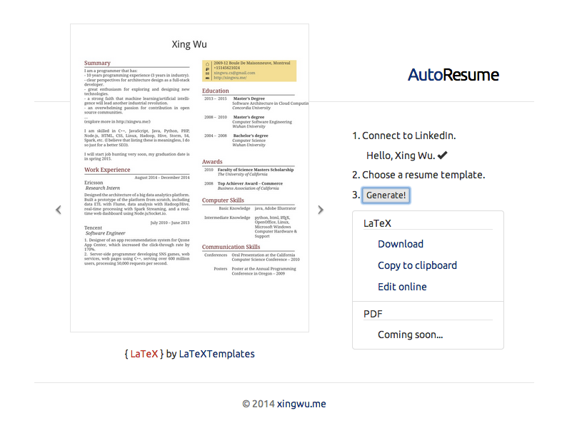 Build A Resume From Your LinkedIn Profile Xing s